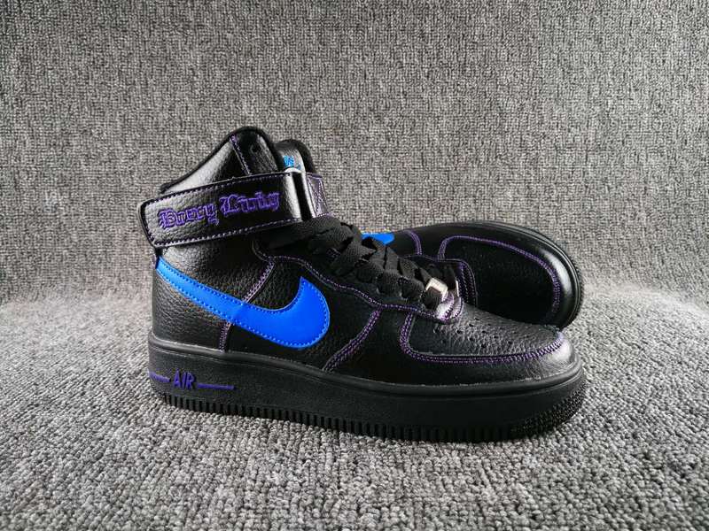 VLONE x Nike Air Force 1 High Collection Black Blue Shoes